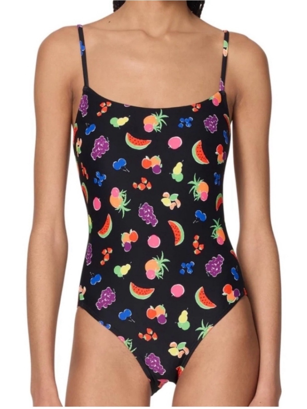 NWTs Kate Spade Tie Back 1 Pc Fruit Print Swimsuit- Size Small